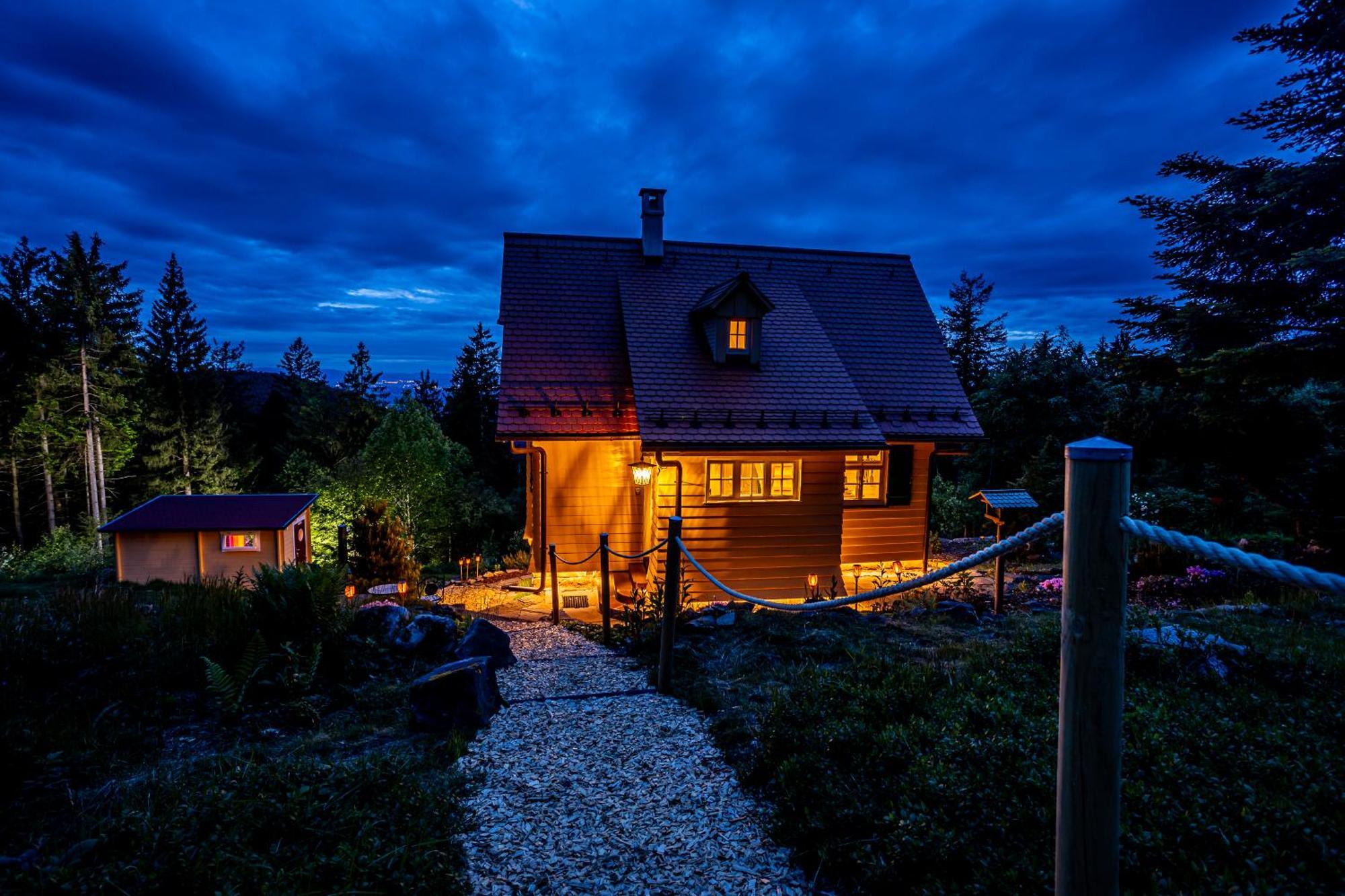Sonnenhaeusle - Natur. Fernblick. Panorama-Sauna. Sasbachwalden Extérieur photo
